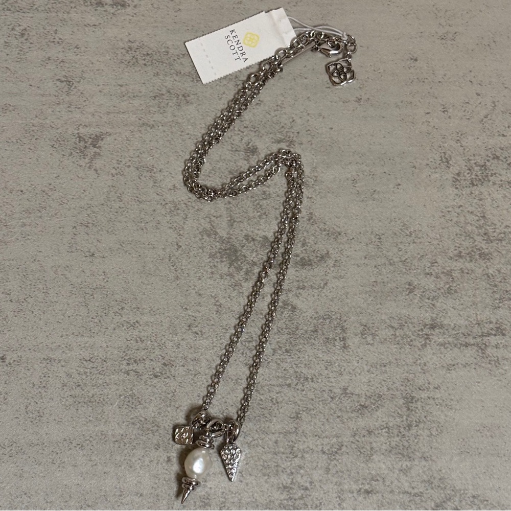 Kendra Scott Demi Baroque Pearl Charm Necklace